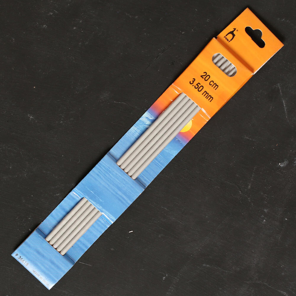 Pony 5'li 3.5 mm 20 cm Alüminyum Çorap Şişi - 36618